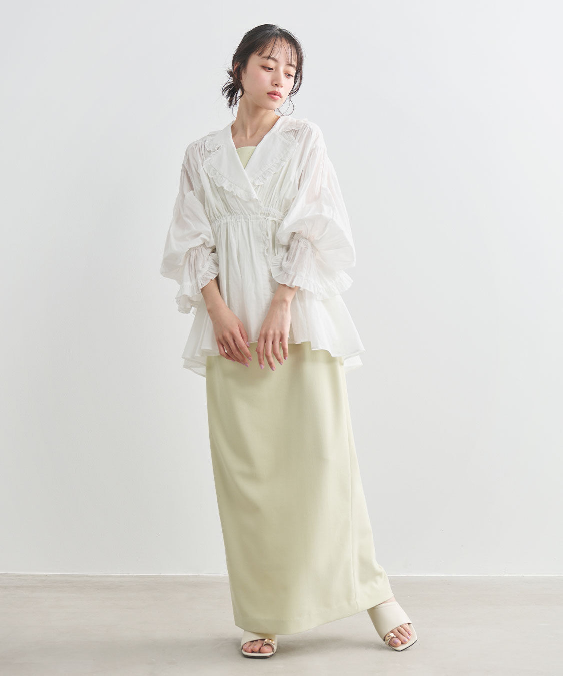 COCO DEAL「ウエストギャザーキャミワンピース」|ワンピース|