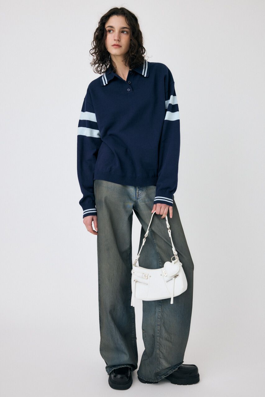 MOUSSY「RUGGER ニットポロ」|ニット・セーター|