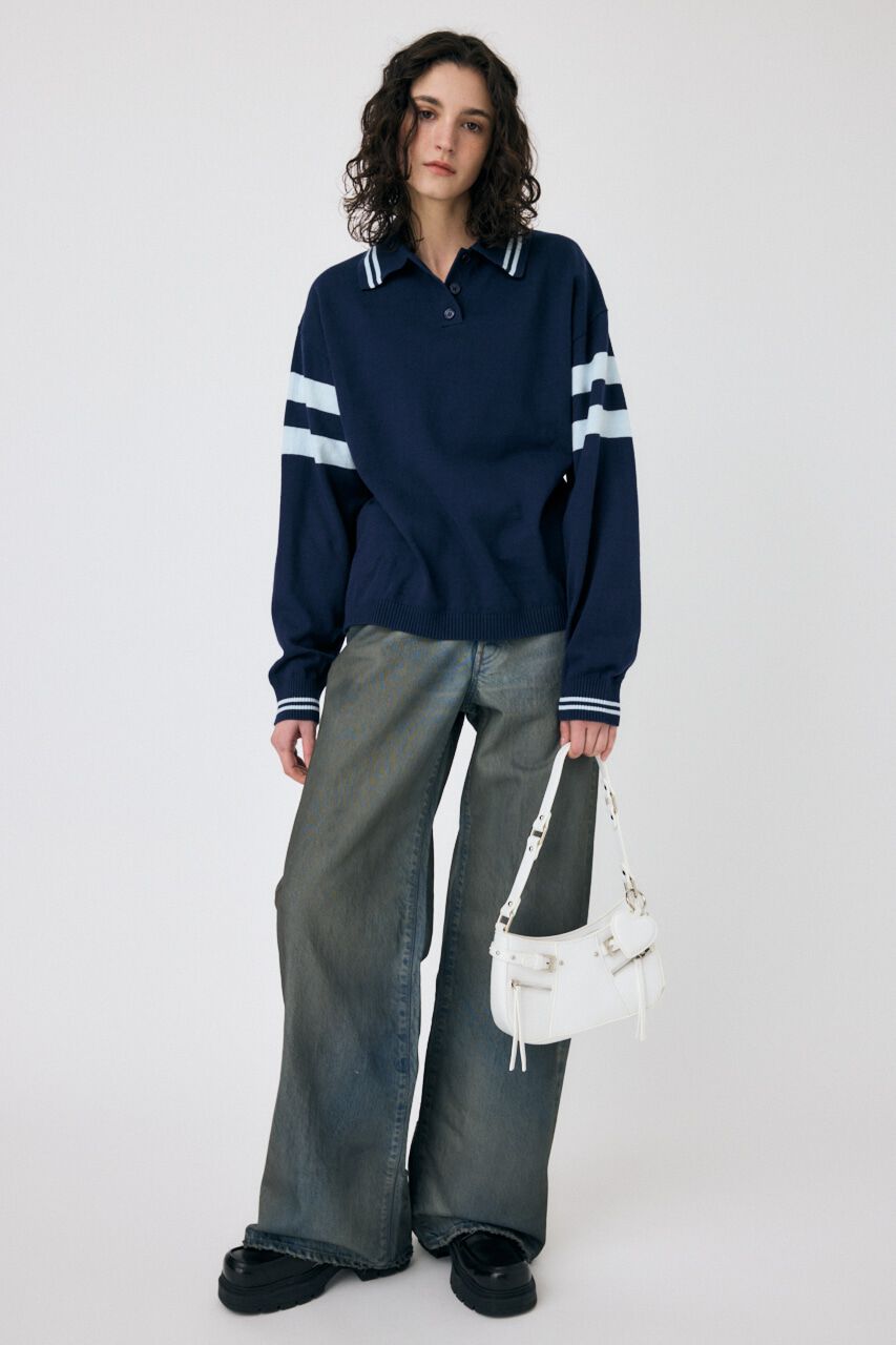 MOUSSY「RUGGER ニットポロ」|ニット・セーター|