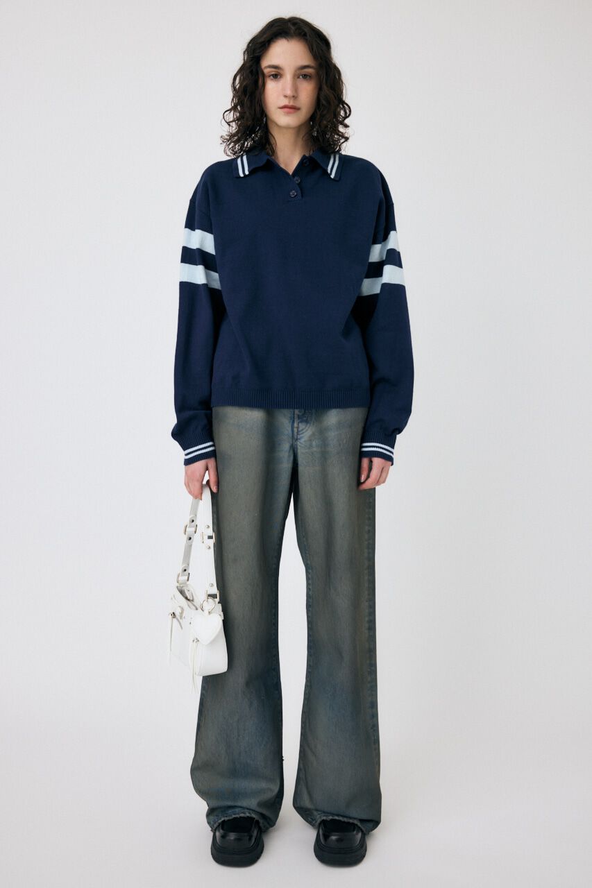 MOUSSY「RUGGER ニットポロ」|ニット・セーター|