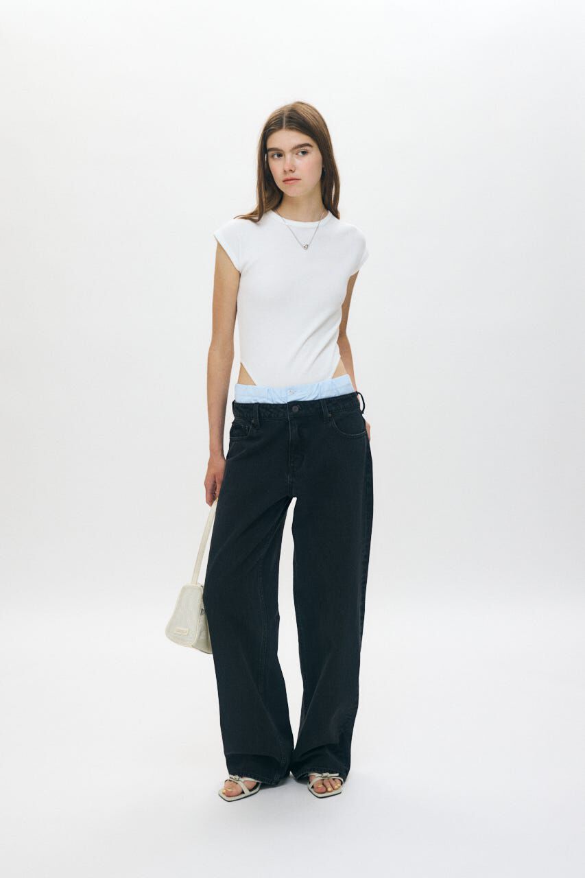 MOUSSY「BASIC RIB ボディスーツ」|Tシャツ・カットソー|