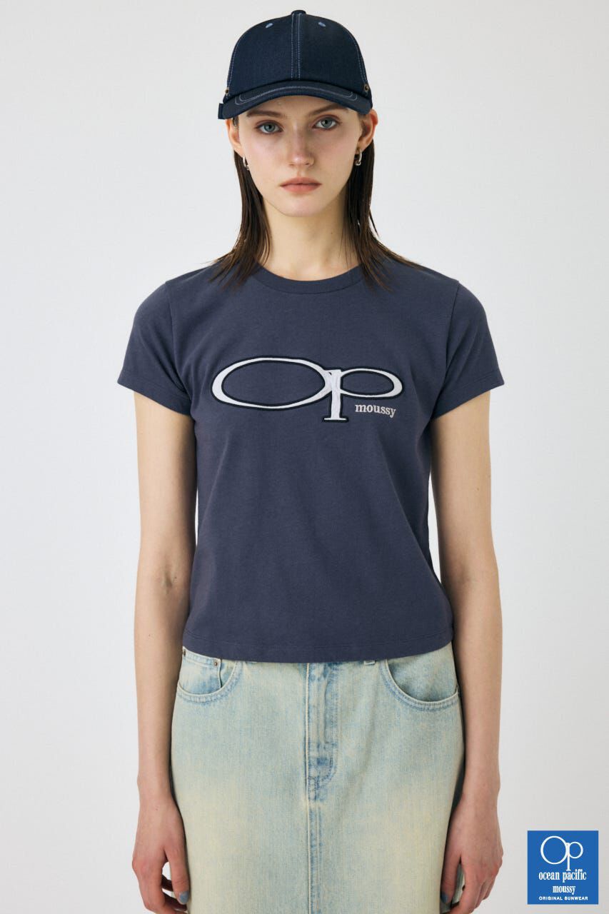 MOUSSY「OP OVAL マーク TEE」|Tシャツ・カットソー|NVY