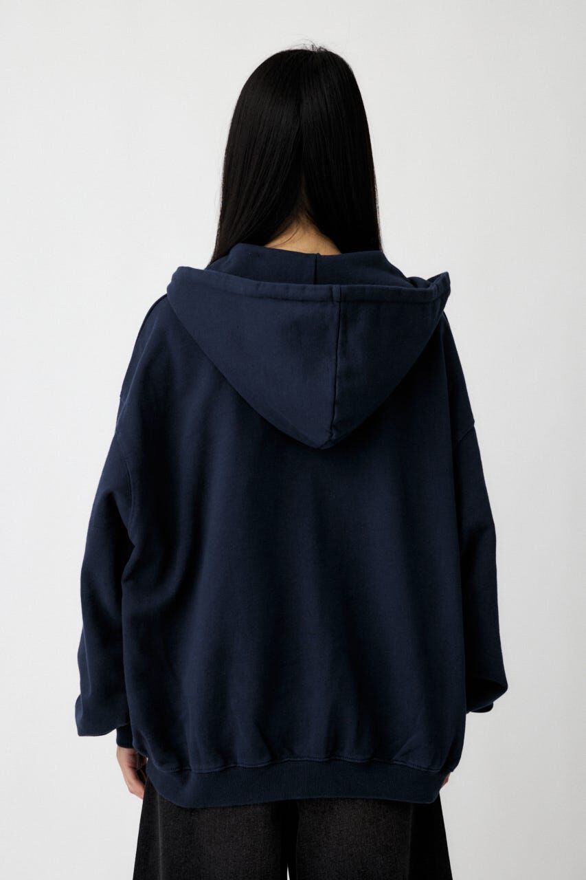 MOUSSY「COLLEGIATE ZIP フーディー」|パーカー|