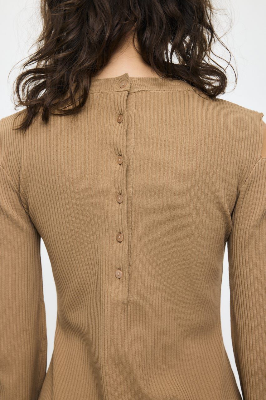 MOUSSY「OPEN SHOULDER KNIT ドレス」|ワンピース|