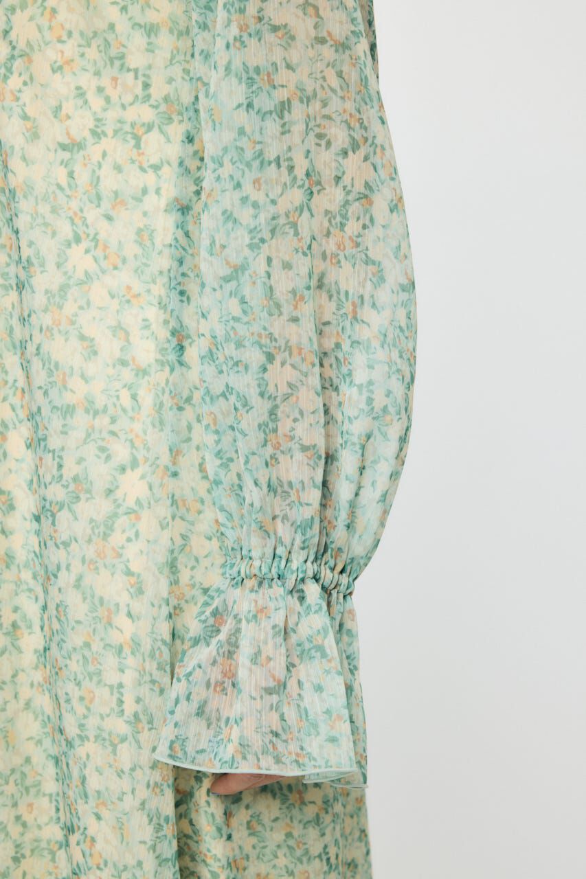 MOUSSY「RUFFLE CHIFFON MAXI ドレス」|ワンピース|