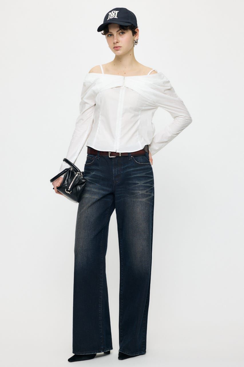 MOUSSY「RIBBON OFF SHOULDER  ブラウス」|その他|