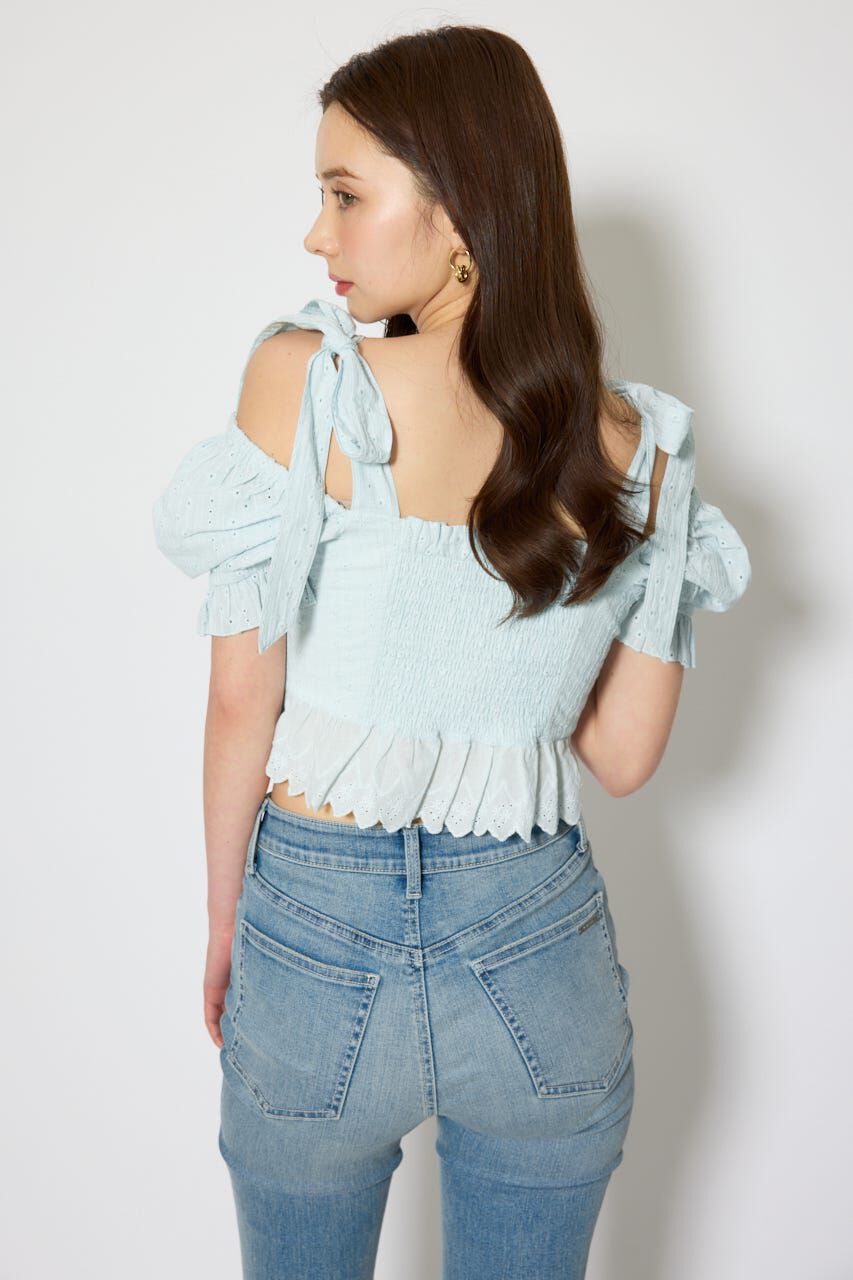 rienda「コットンレースブラウス」|シャツ・ブラウス|