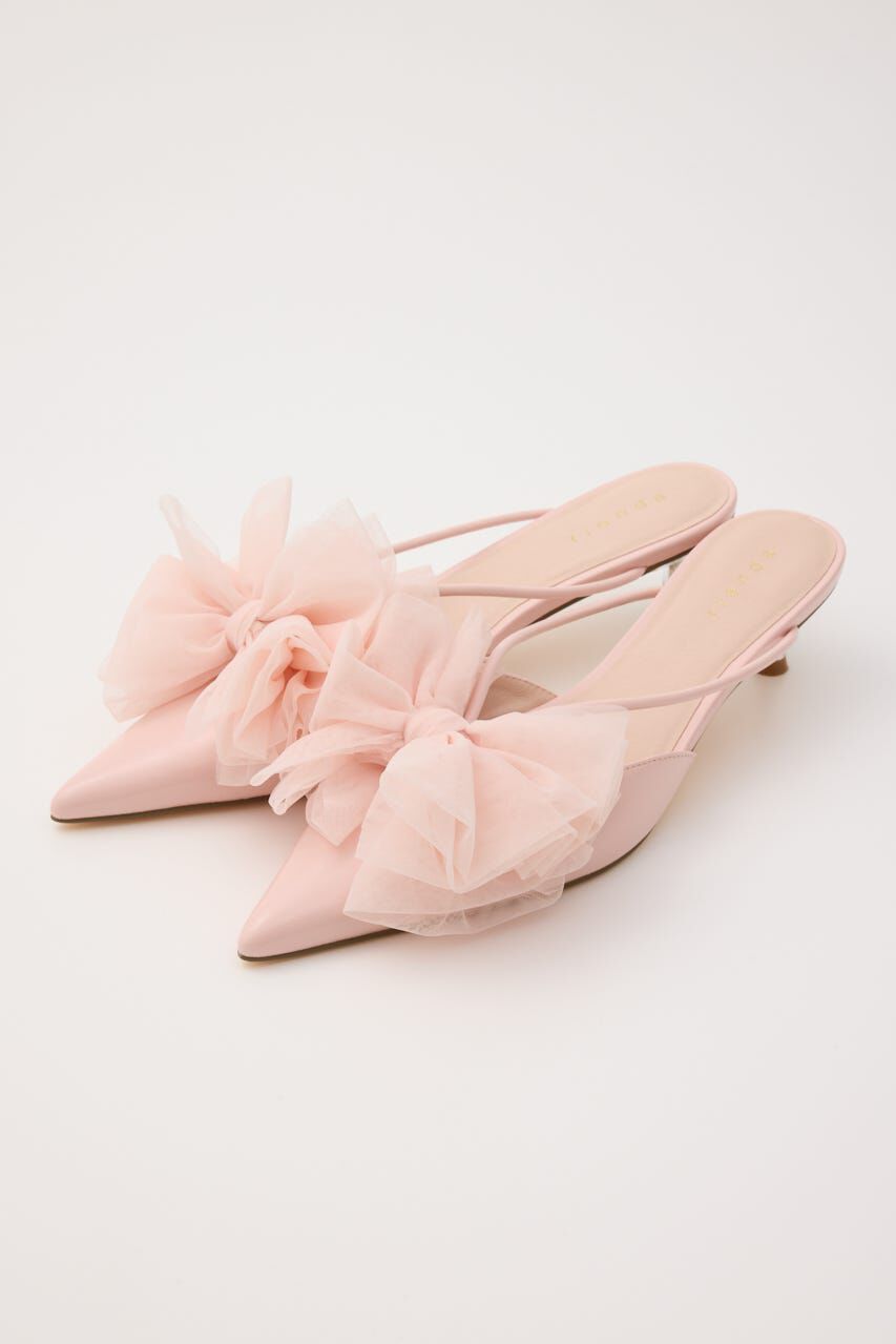 rienda「Bigリボンチュールミュール」|サンダル|