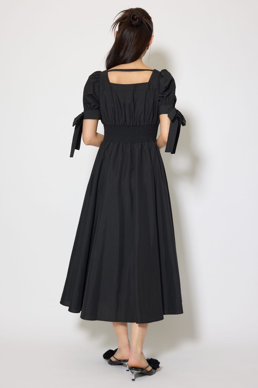 rienda「リボンスリーブフレアワンピース」|ワンピース|