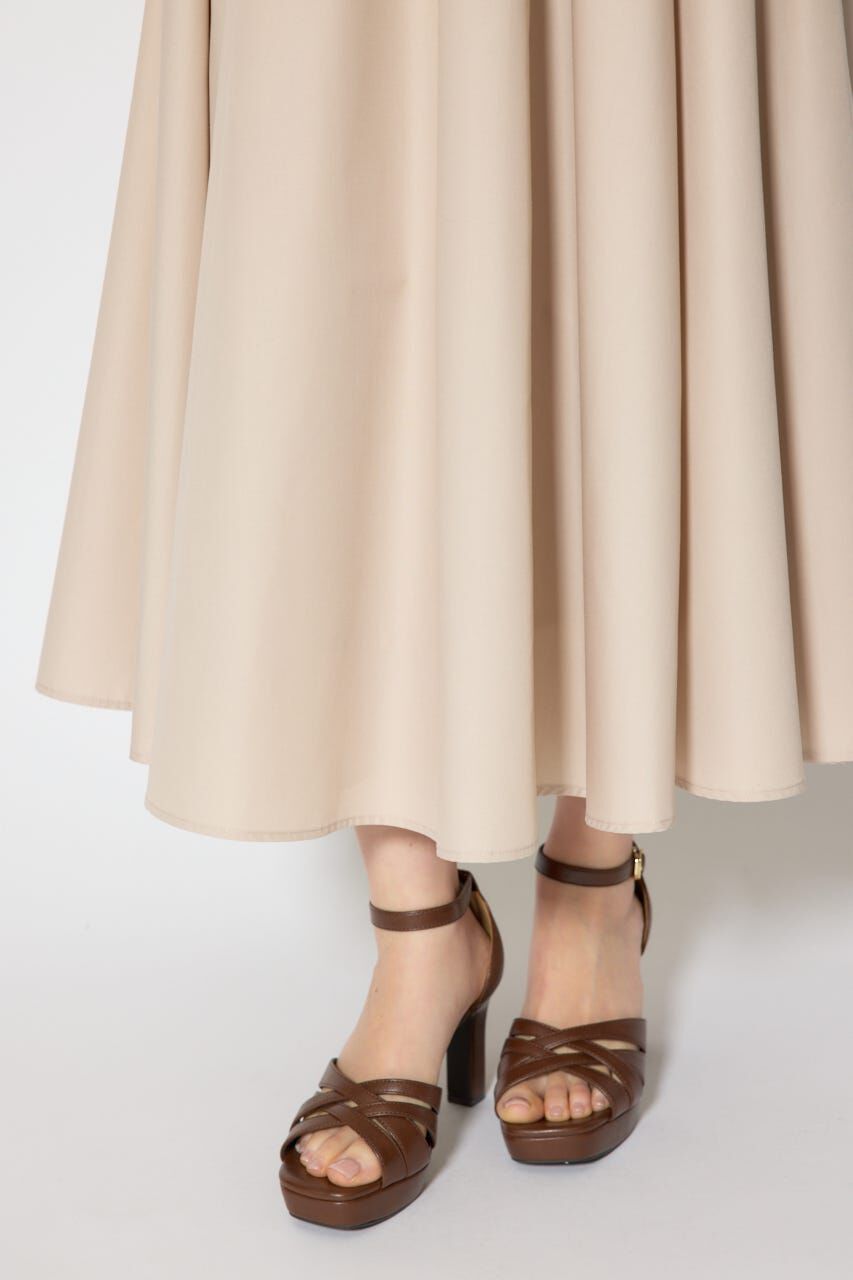 rienda「リボンスリーブフレアワンピース」|ワンピース|