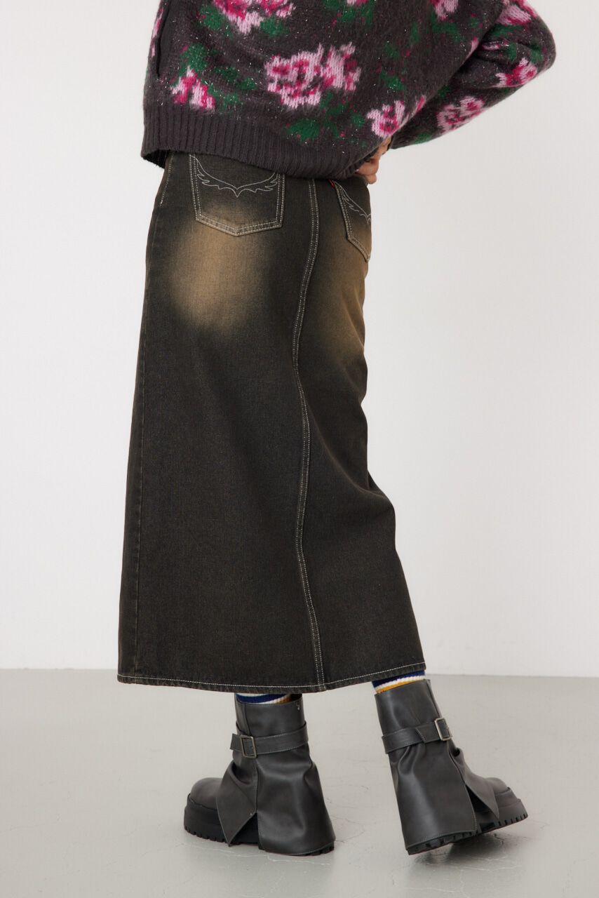 RODEO CROWNS「フロントスリットデニムスカート」|スカート|