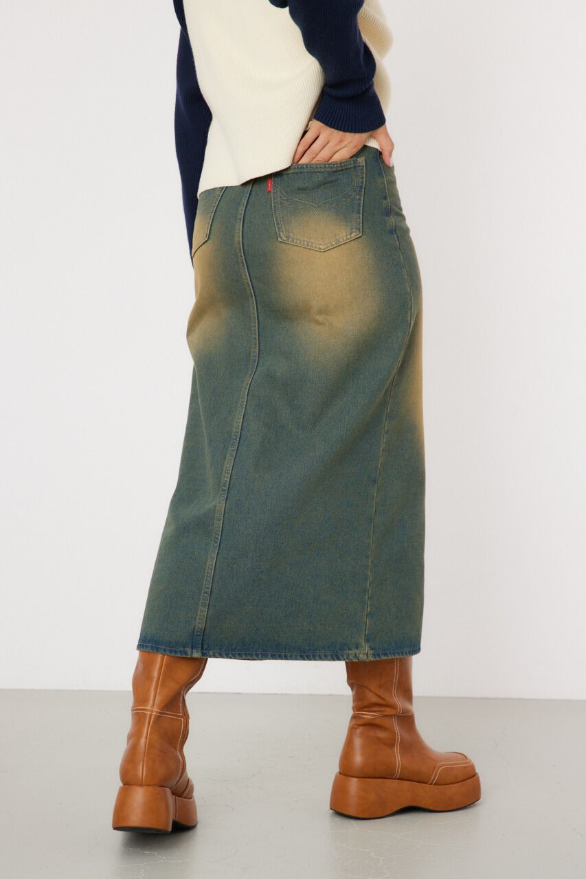 RODEO CROWNS「フロントスリットデニムスカート」|スカート|