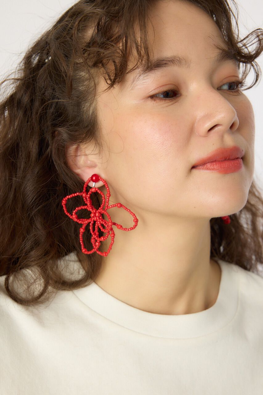 RODEO CROWNS「フラワービーズイヤリング」|ピアス|