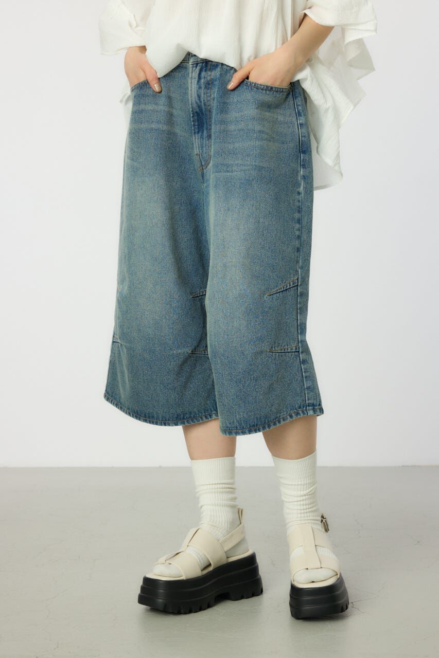 RODEO CROWNS「デニムバミューダパンツ」|デニム|