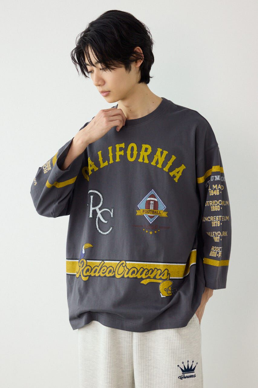 RODEO CROWNS「footballトップス」|Tシャツ・カットソー|C.GRY