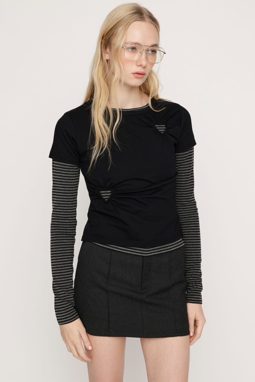 SLY「HEART HOLE 2P トップス」|Tシャツ・カットソー|