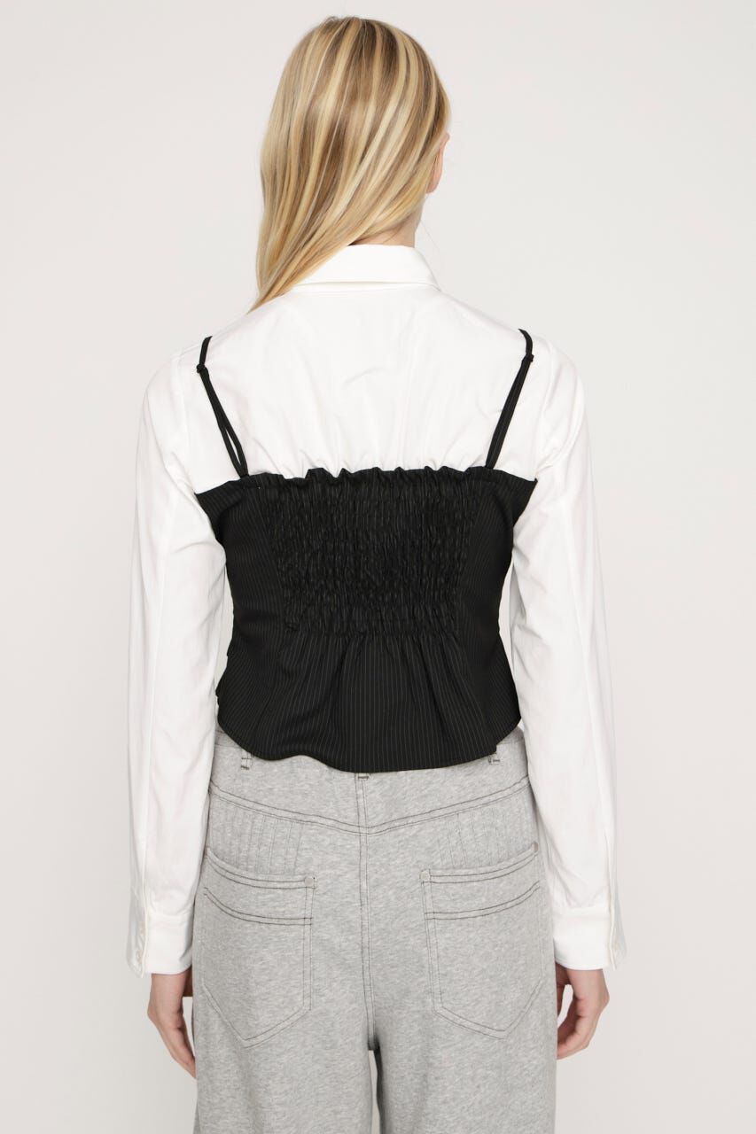 SLY「BUSTIER LAYERED LIKE SH トップス」|シャツ・ブラウス|