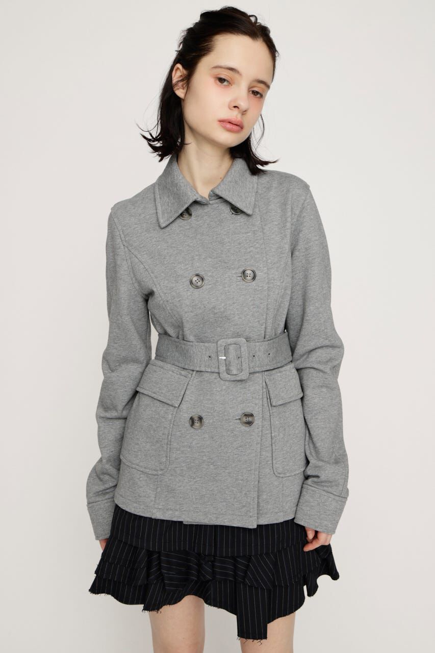 SLY「SWEAT FABRIC PEA コート」|その他|T.GRY