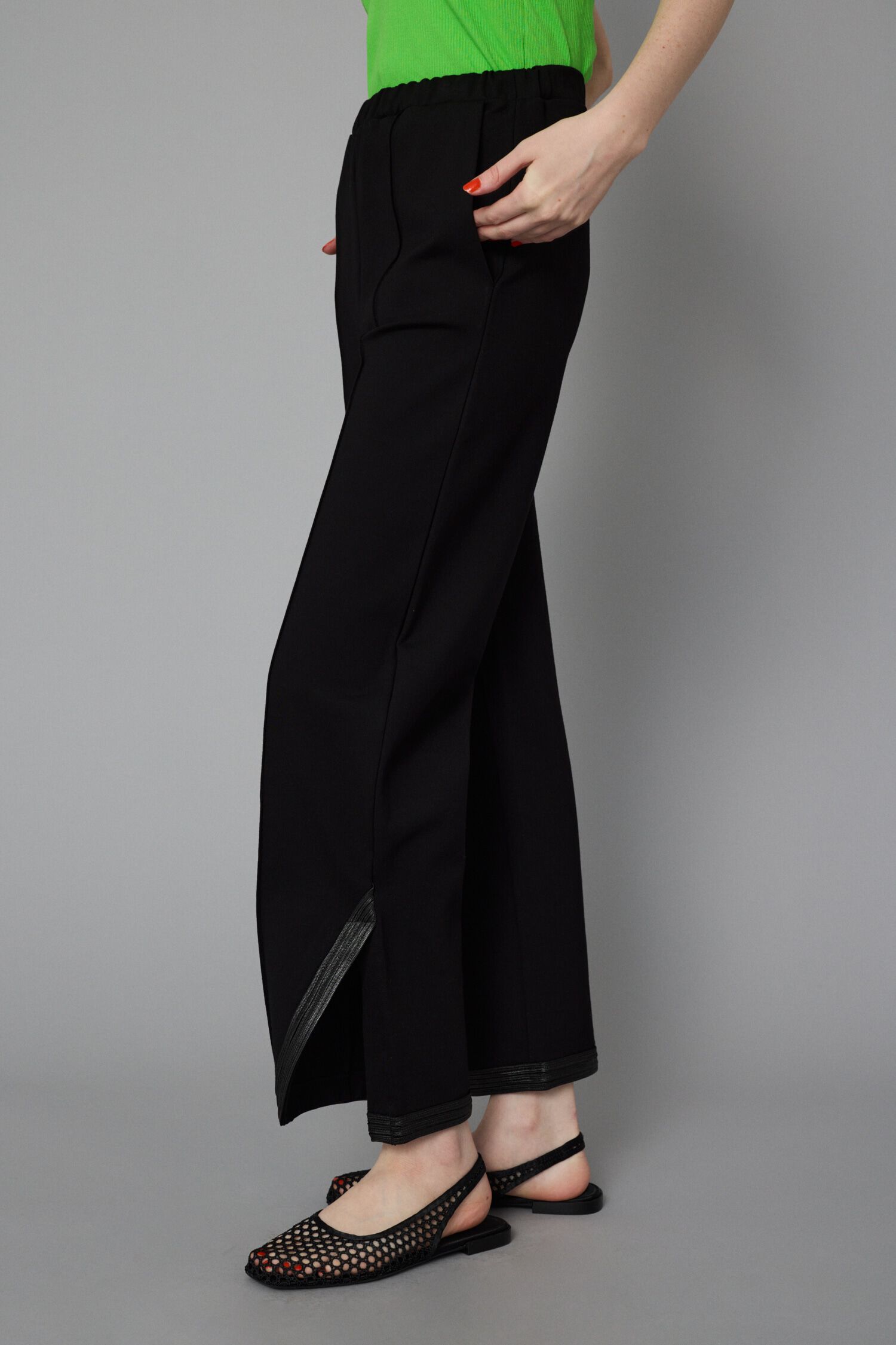 HeRIN.CYE「Ponte side slit pants」|その他|