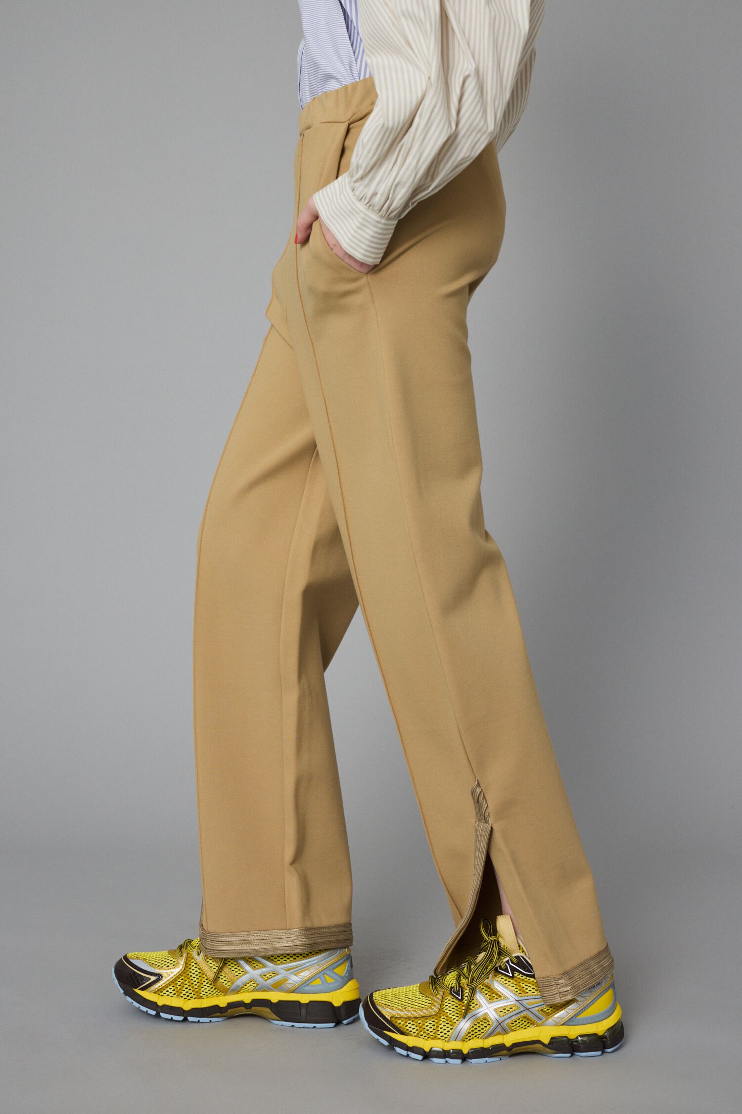 HeRIN.CYE「Ponte side slit pants」|その他|