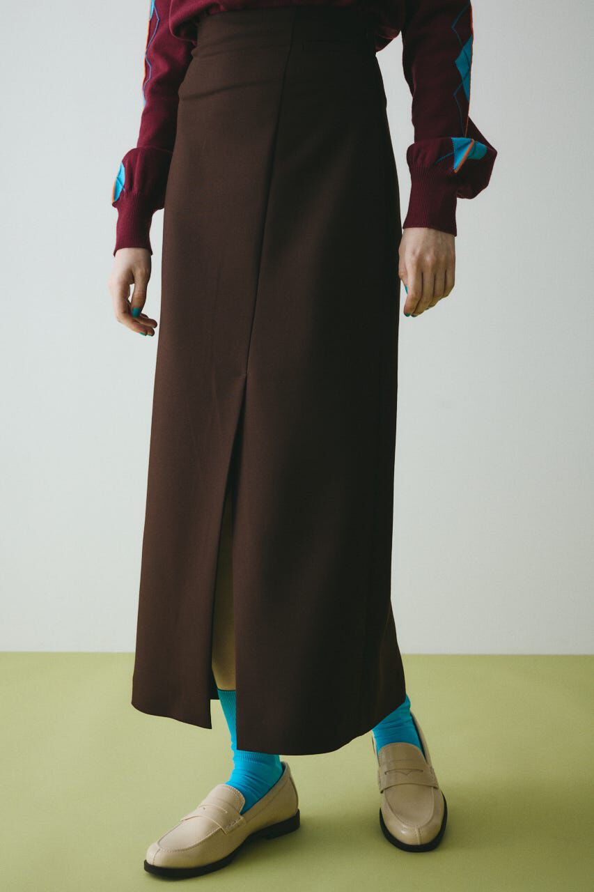 HeRIN.CYE「Long slit skirt」|スカート|BRN