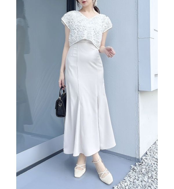 dazzlin「チュールトップスセットドレス」|ドレス|ピンク