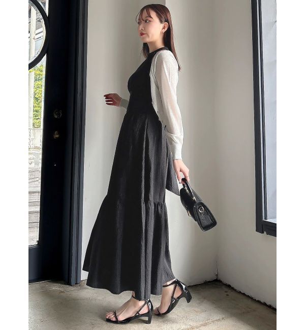 dazzlin「ラメシアーシンプルニットカーディガン」|カーディガン|