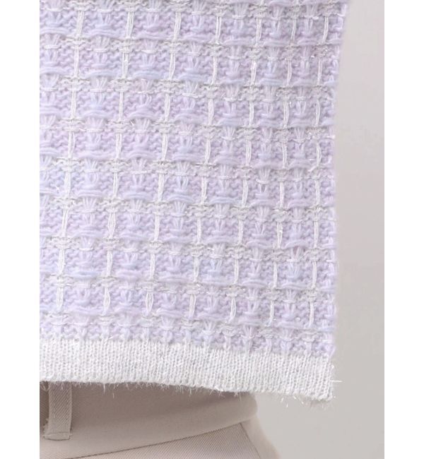 dazzlin「ツイードライクショートニットジャケット」|カーディガン|