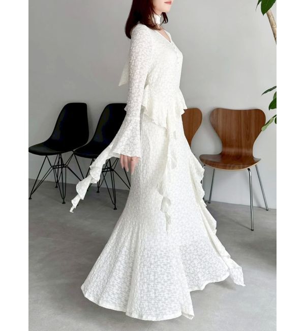 dazzlin「アシメフリルレースワンピース」|ワンピース|