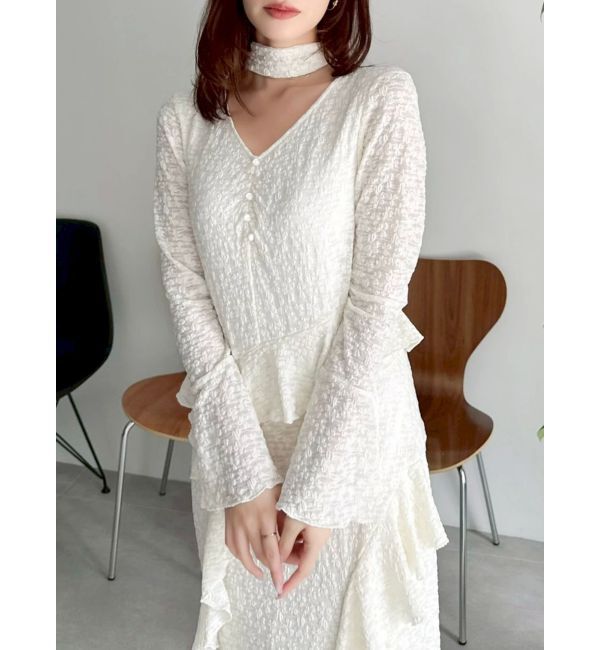 dazzlin「アシメフリルレースワンピース」|ワンピース|