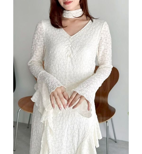 dazzlin「アシメフリルレースワンピース」|ワンピース|