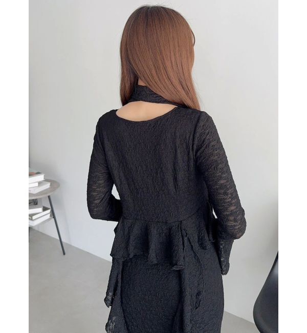 dazzlin「アシメフリルレースワンピース」|ワンピース|