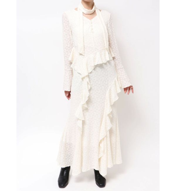 dazzlin「アシメフリルレースワンピース」|ワンピース|