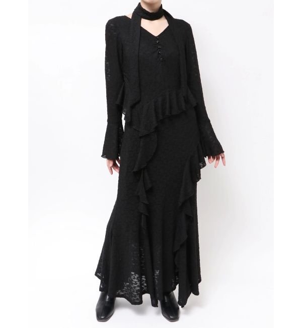 dazzlin「アシメフリルレースワンピース」|ワンピース|