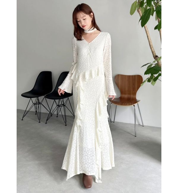 dazzlin「アシメフリルレースワンピース」|ワンピース|