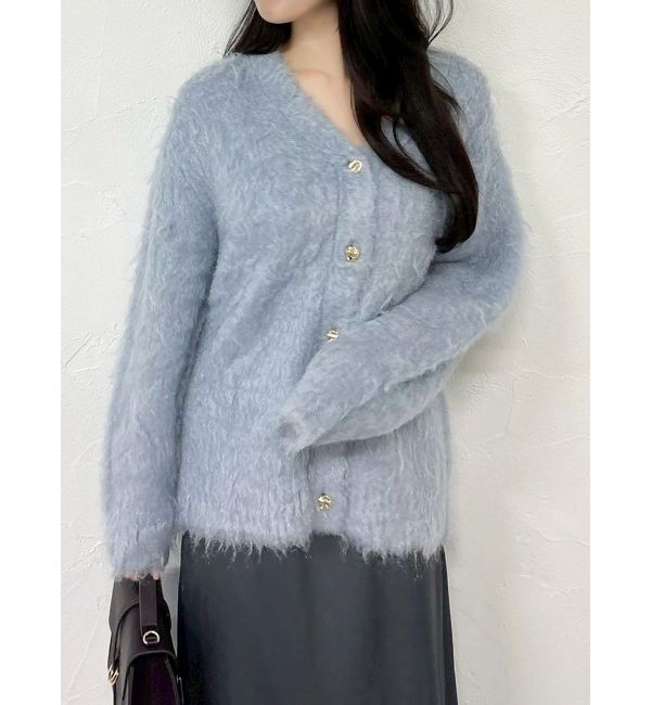 dazzlin「ルミナスカラーカーディガン」|カーディガン|ブルー