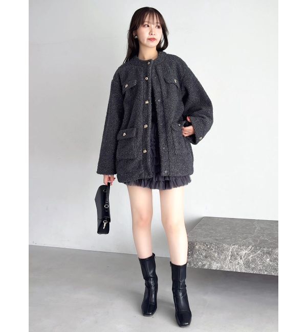 dazzlin「ボリュームフリルチュールミニスカート」|スカート|