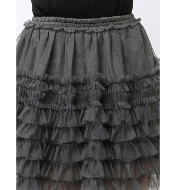 dazzlin「ボリュームフリルチュールミニスカート」|スカート|