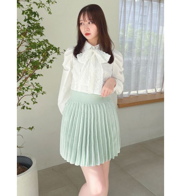 dazzlin「ニットプリーツミニスカート」|スカート|