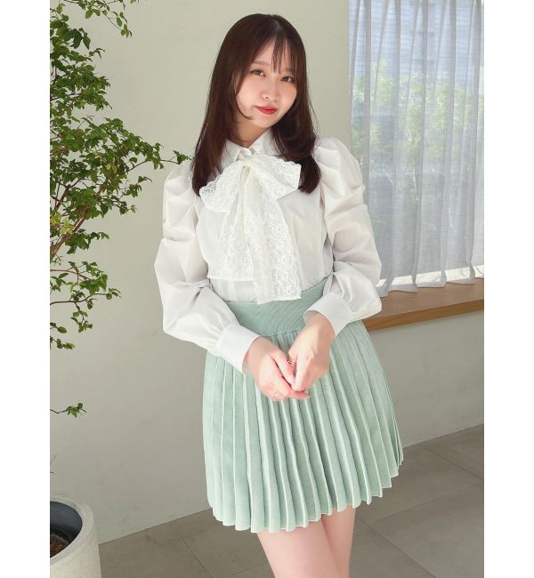 dazzlin「ニットプリーツミニスカート」|スカート|