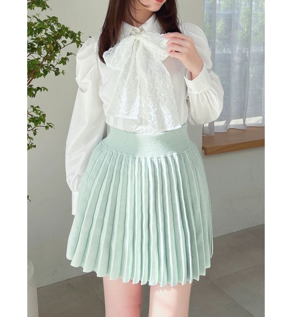 dazzlin「ニットプリーツミニスカート」|スカート|