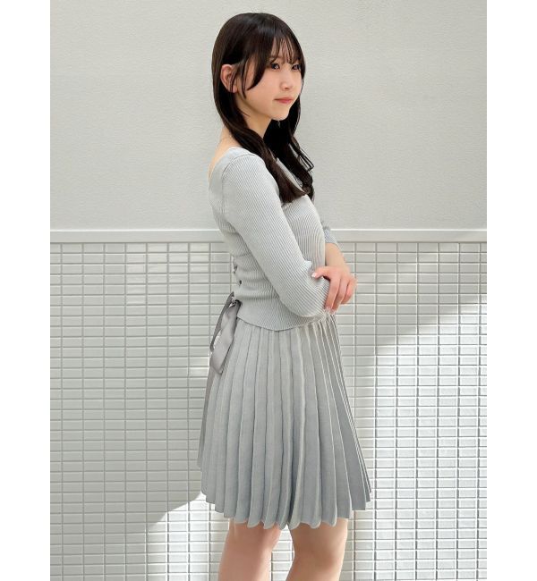 dazzlin「ニットプリーツミニスカート」|スカート|