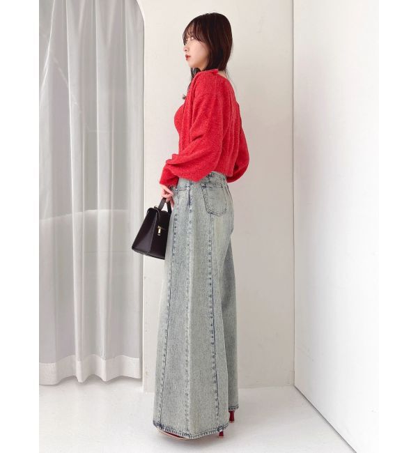 dazzlin「ミニシャギーラメニットカーデトップス」|カーディガン|