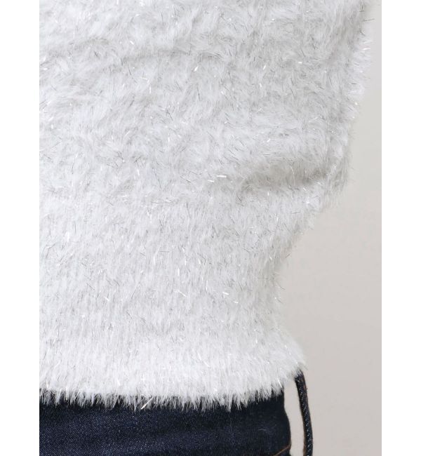 dazzlin「ミニシャギーラメニットカーデトップス」|カーディガン|