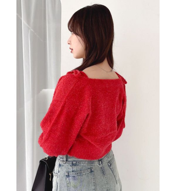 dazzlin「ミニシャギーラメニットカーデトップス」|カーディガン|