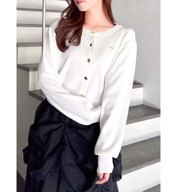 dazzlin「プレートシンプルカーディガン」|カーディガン|