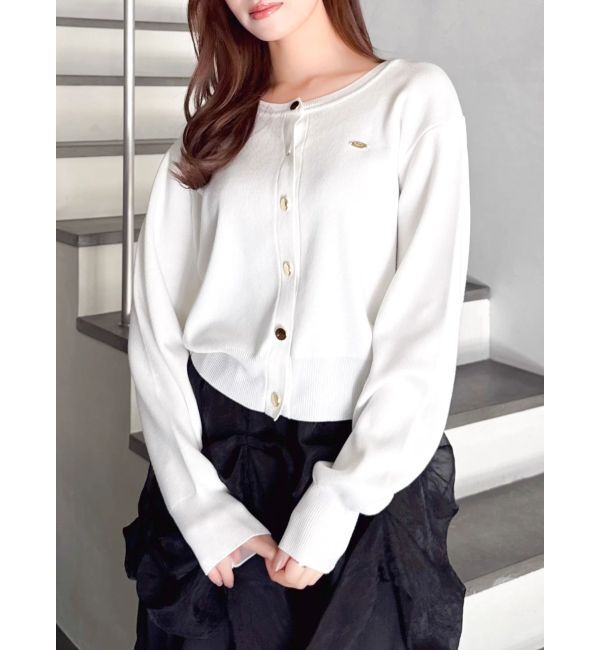 dazzlin「プレートシンプルカーディガン」|カーディガン|