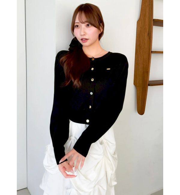 dazzlin「プレートシンプルカーディガン」|カーディガン|