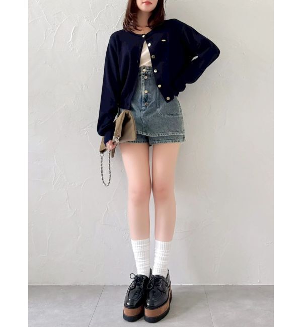 dazzlin「プレートシンプルカーディガン」|カーディガン|