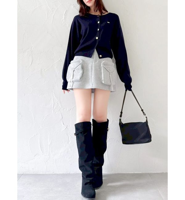 dazzlin「プレートシンプルカーディガン」|カーディガン|